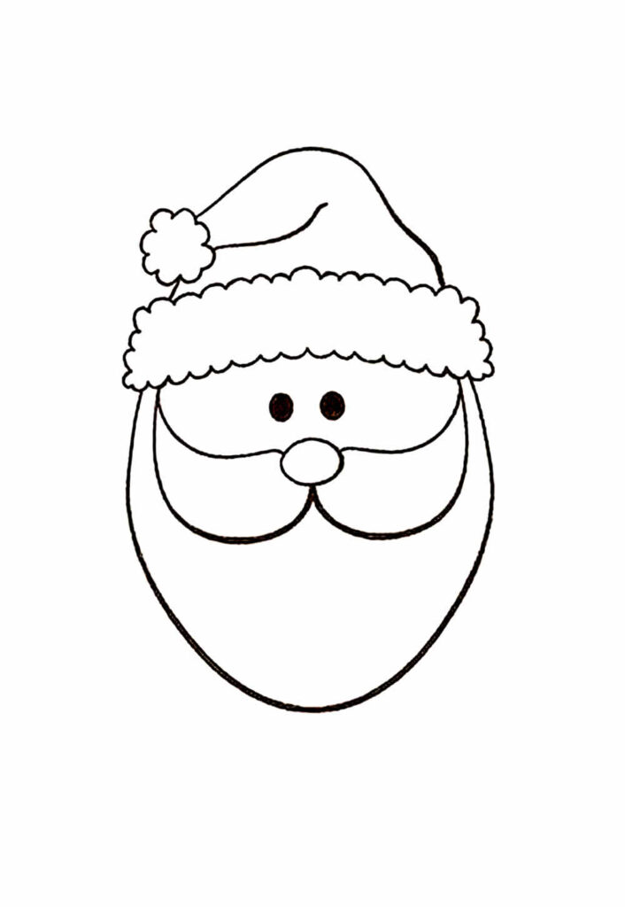 Desenho de Papai Noel