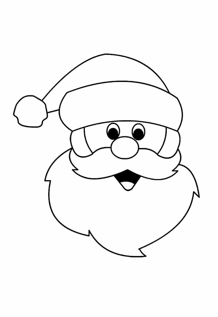 Papai Noel para colorir