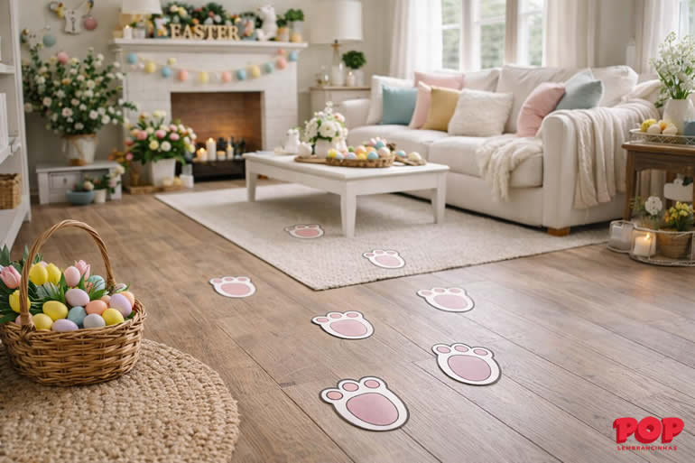 Moldes de Pegadas de Coelho