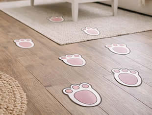 Moldes de Pegadas de Coelho