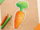 Molde de Cenoura para Atividades Escolares