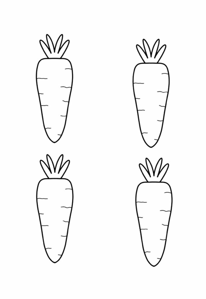Moldes de Cenouras para Caixas