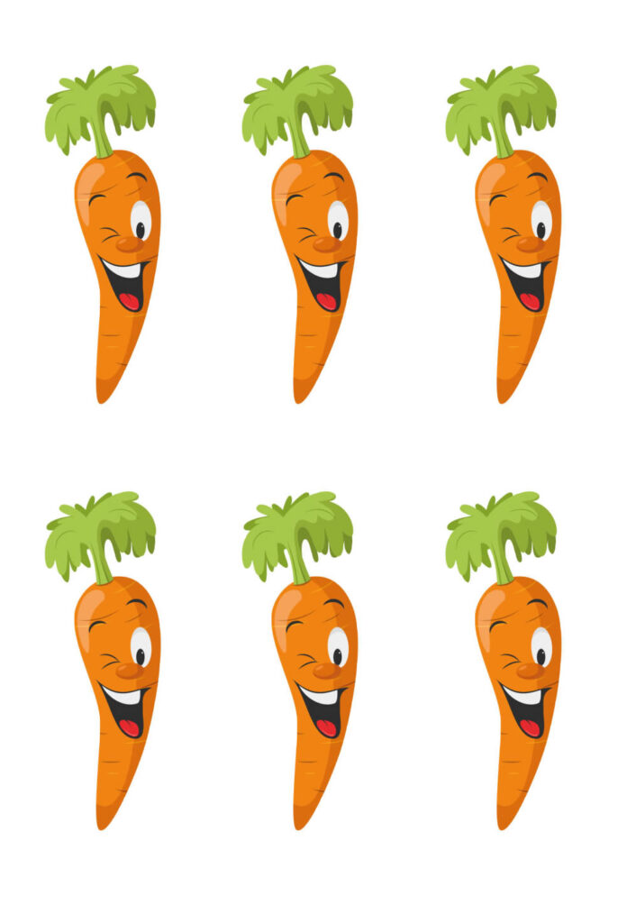 Moldes Coloridos de Cenoura