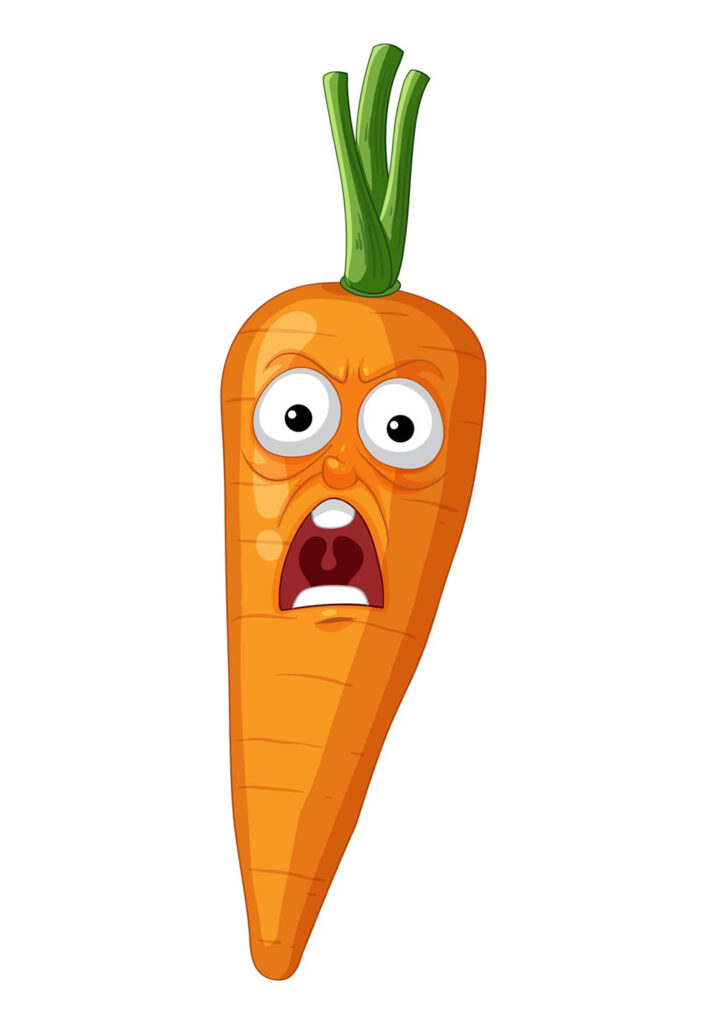 Molde de Cenoura Colorida