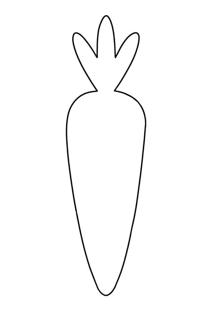 Molde de Cenoura para Imprimir