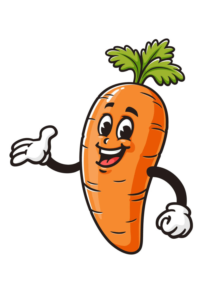 Molde de Cenoura Colorida