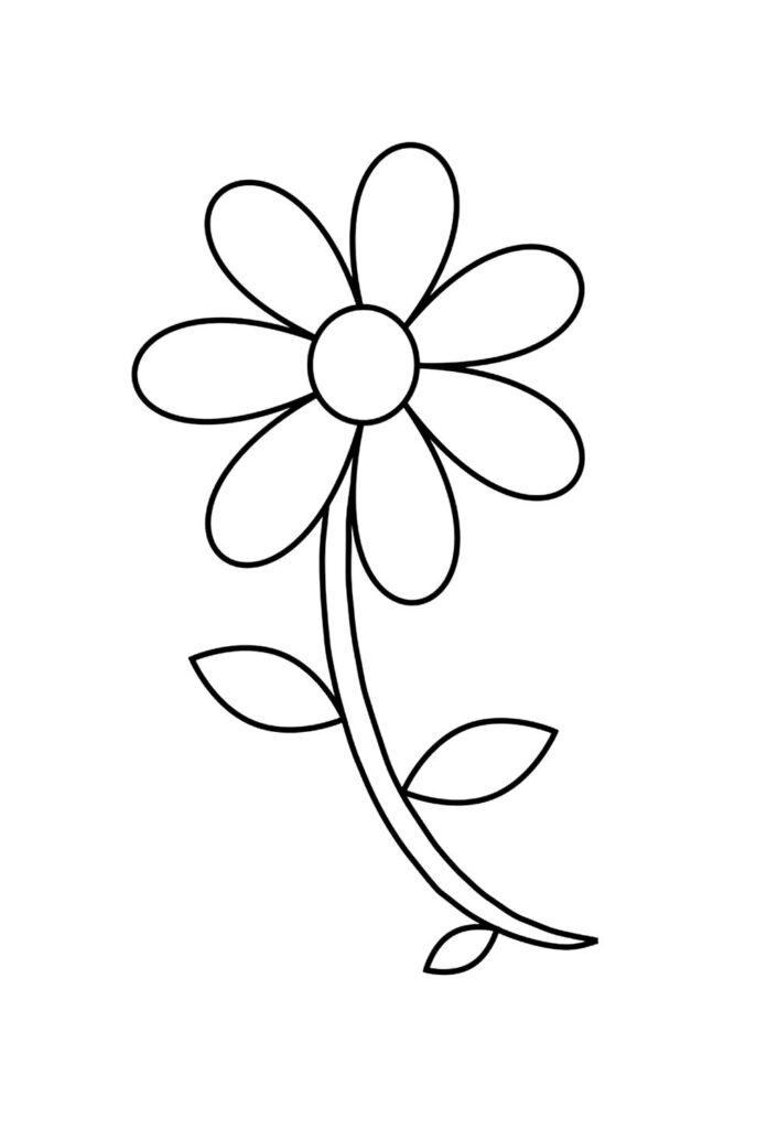 Molde de Flor para Imprimir