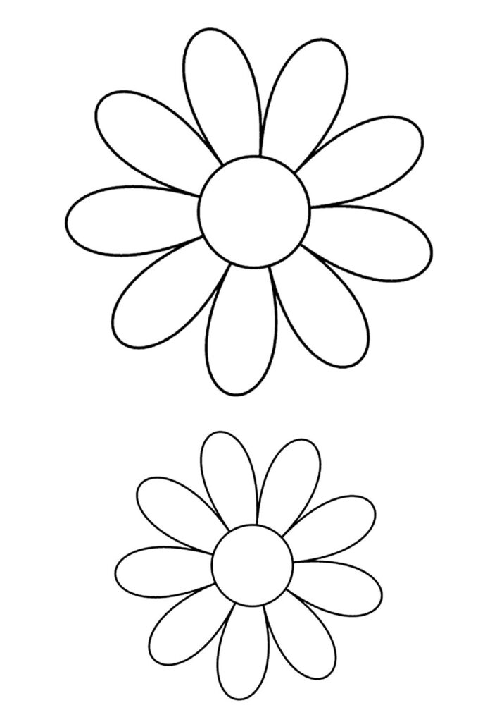 Molde de Flor para Imprimir