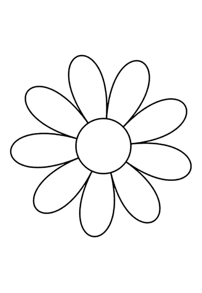 Molde de Flor para Imprimir