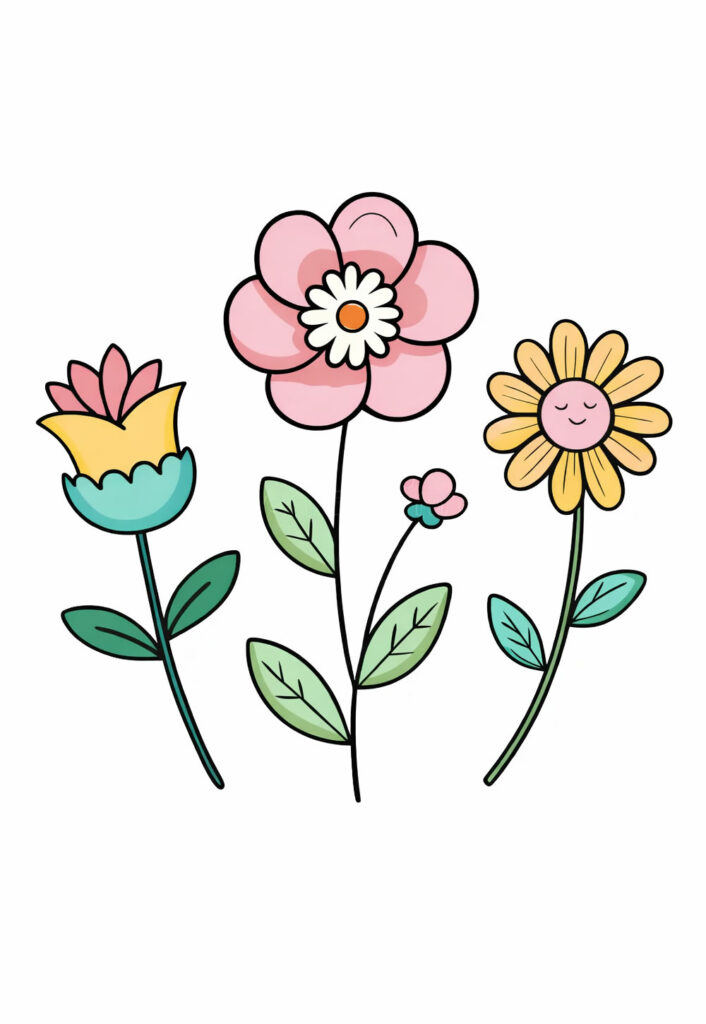 Moldes de Flores Lindas