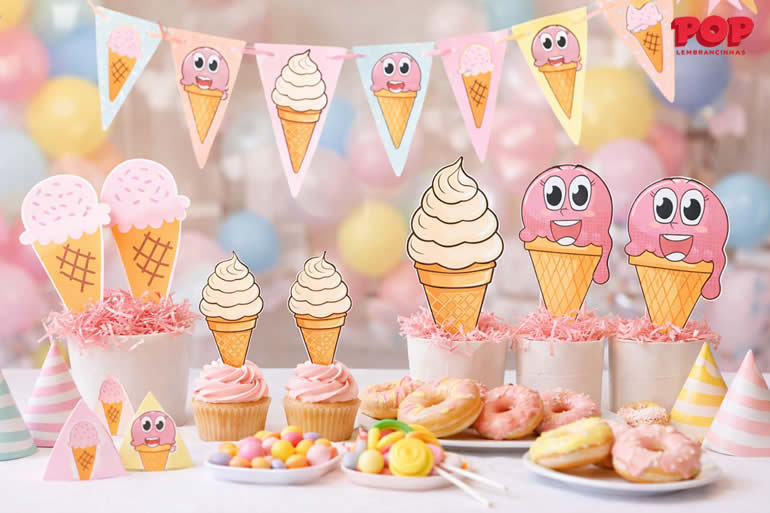 Molde de Sorvete para Enfeites e Atividades