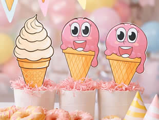 Molde de Sorvete para Enfeites e Atividades