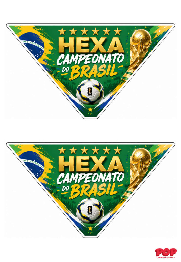 Bandeirinhas do Brasil para Copa