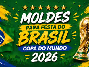 Moldes para Copa - Brasil