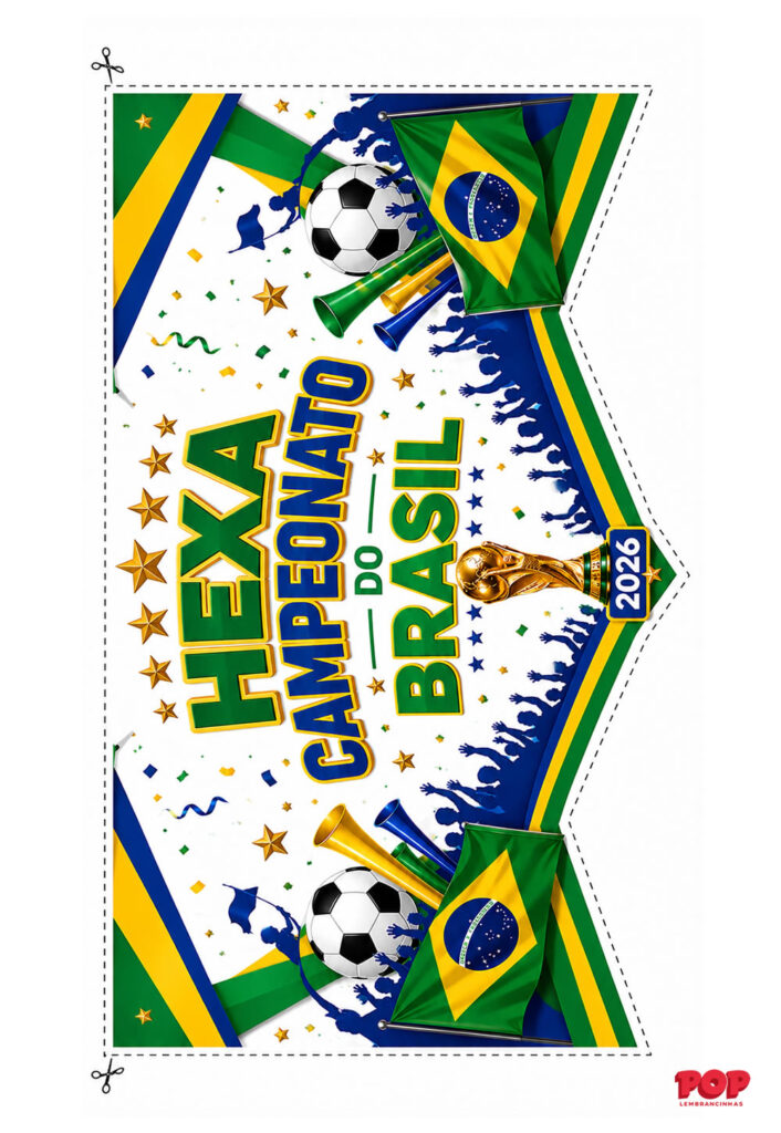 Molde para Copa 2026: Brasil - Banner