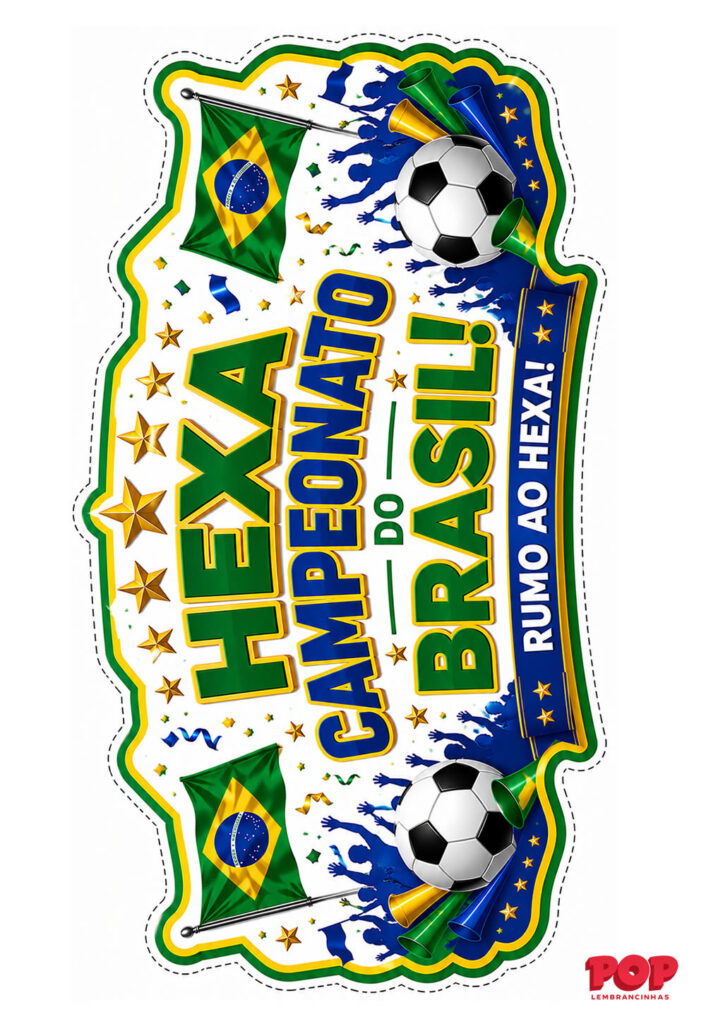 Molde para Copa 2026: Brasil - Banner