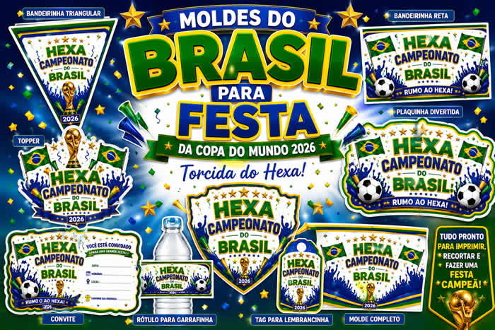 Moldes do Brasil para Copa