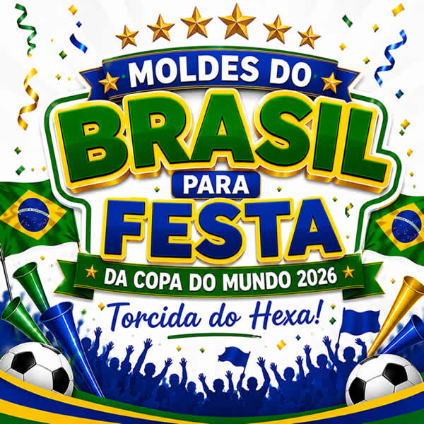 Moldes do Brasil para Festa da Copa