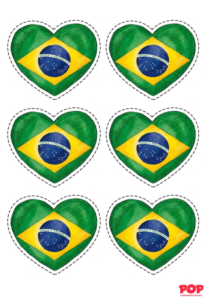 Bandeira do Brasil de Coração