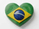Moldes de Bandeira do Brasil de Coração