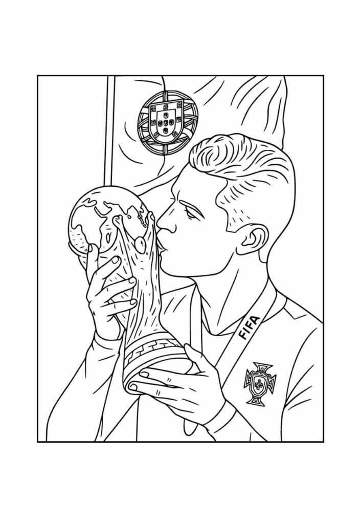 Desenho Cristiano Ronaldo