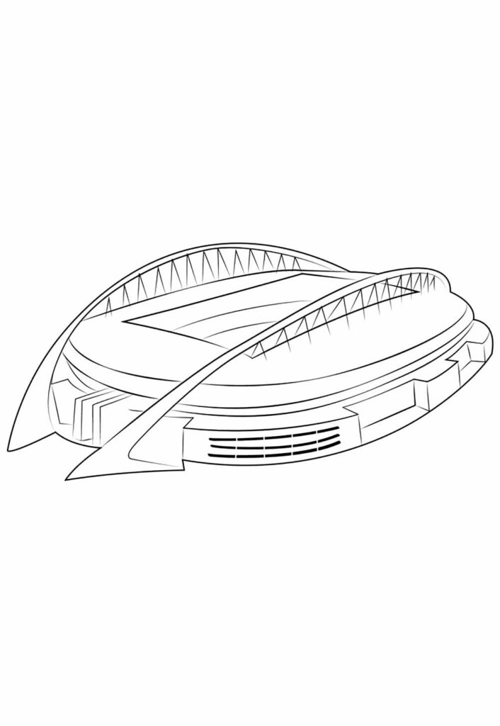 Desenho Estádio Colorir