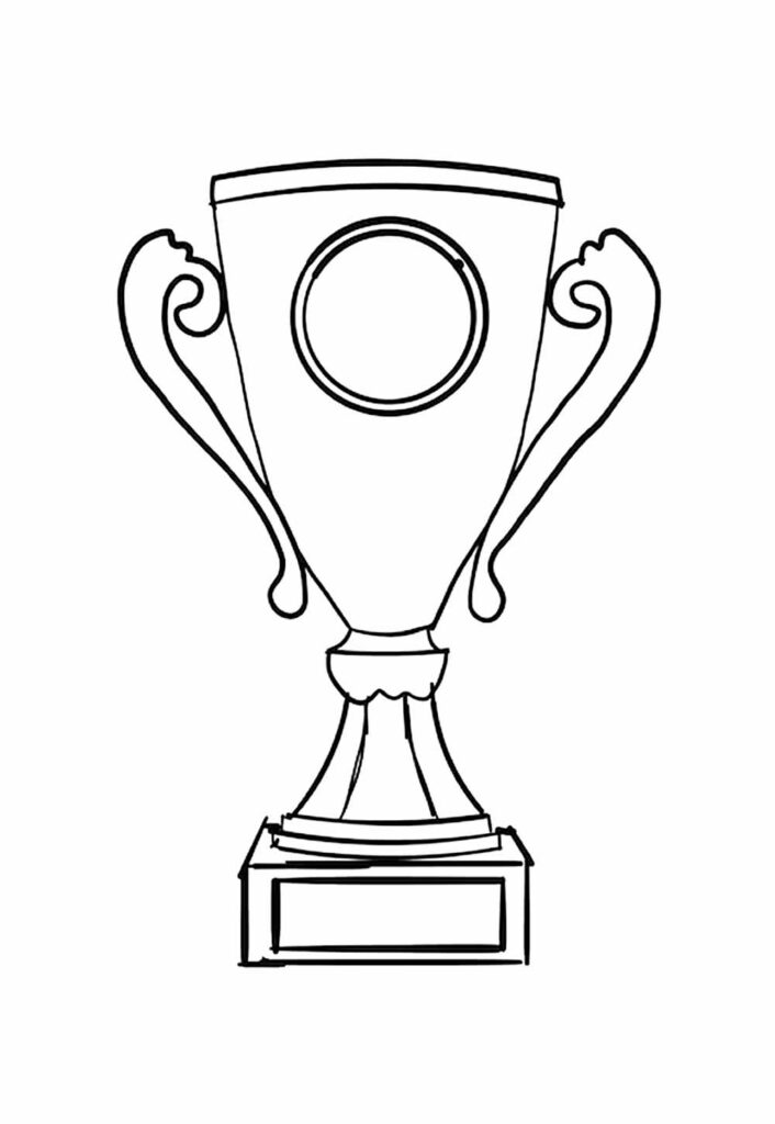 Desenho Taça de Futebol