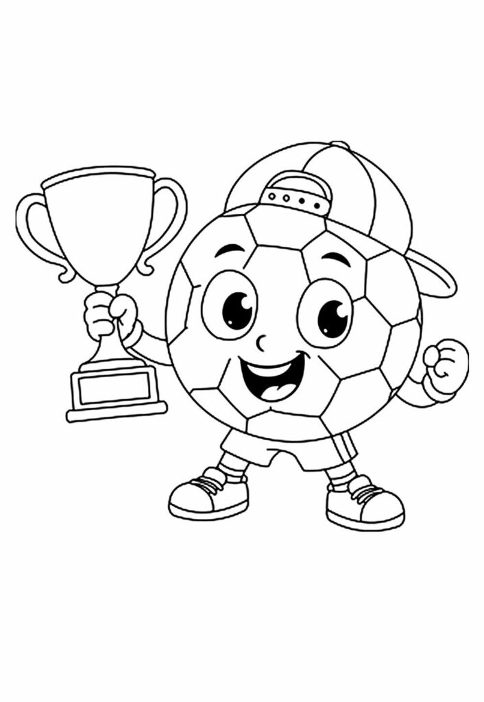 Desenho da Copa do Mundo para colorir