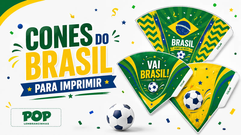 Cones do Brasil para Copa do Mundo
