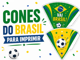 Cones do Brasil para Copa do Mundo