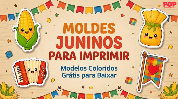 Moldes Juninos e Fofos para Imprimir
