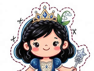 Moldes de Princesas para Imprimir