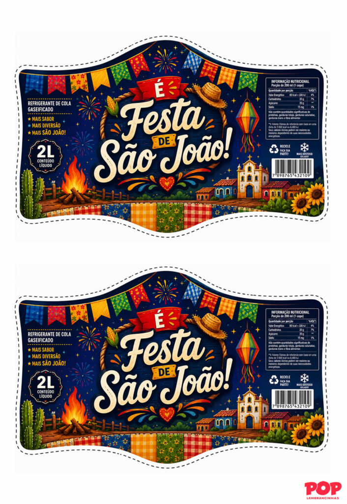 Rótulo de São João para Imprimir