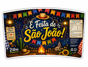 Rótulo de Garrafa de São João para Imprimir
