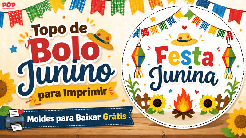Molde de Topo Junino para Imprimir