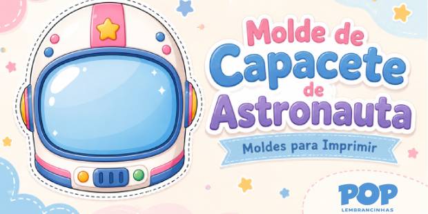 Molde Fofo de Capacete de Astronauta