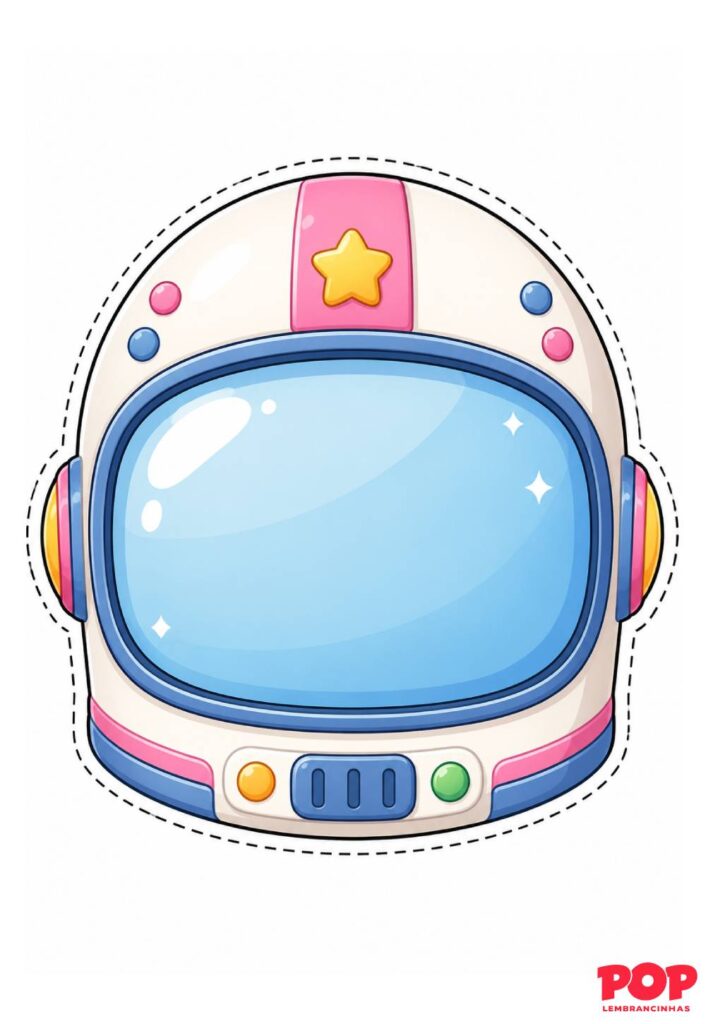 Molde Grande de Capacete de Astronauta