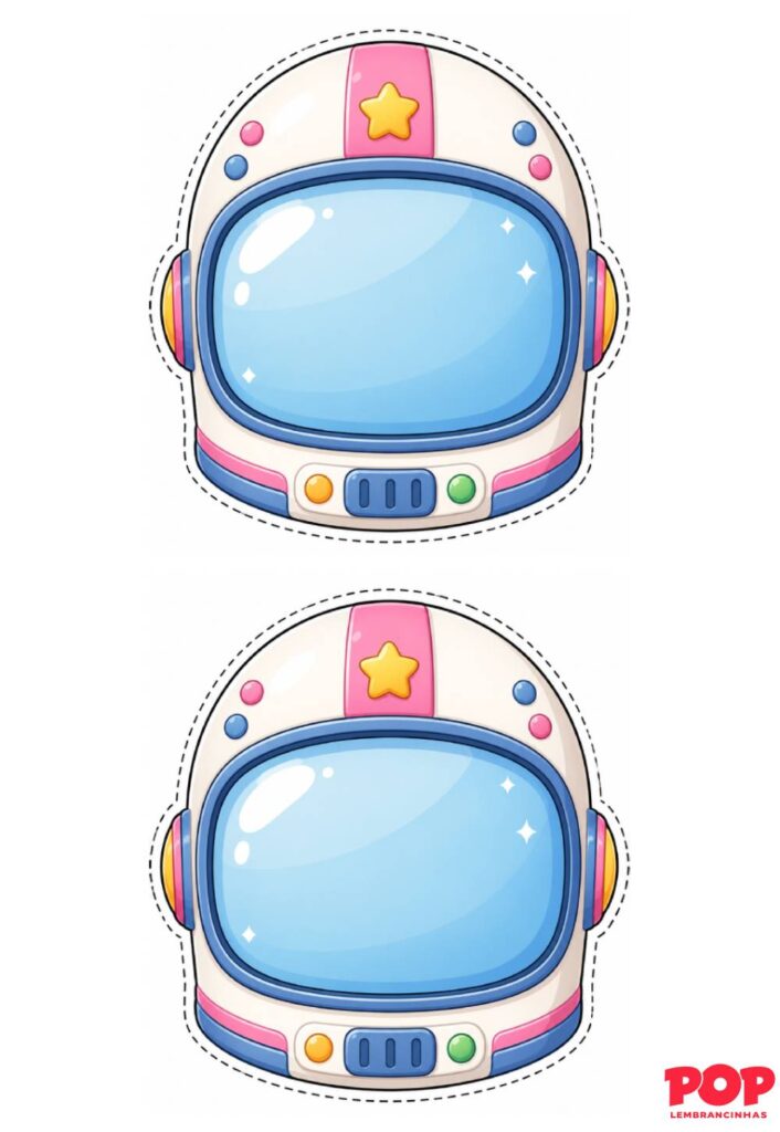 Moldes de Capacete de Astronauta