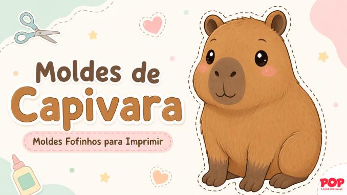 Molde de Capivara para Imprimir