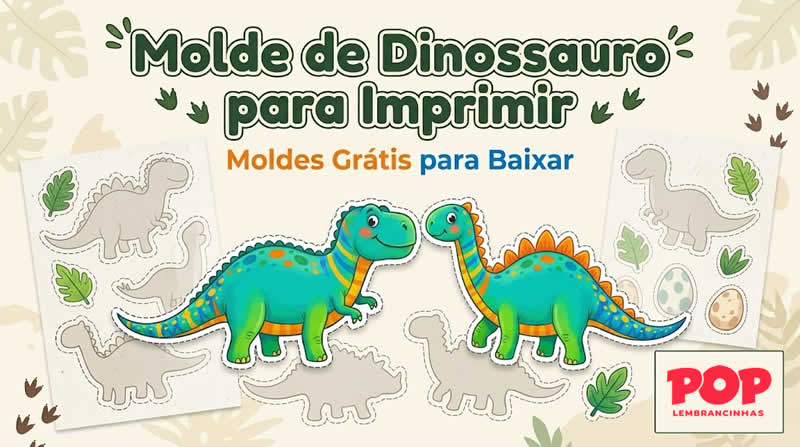 Moldes de Dinossauros para Imprimir
