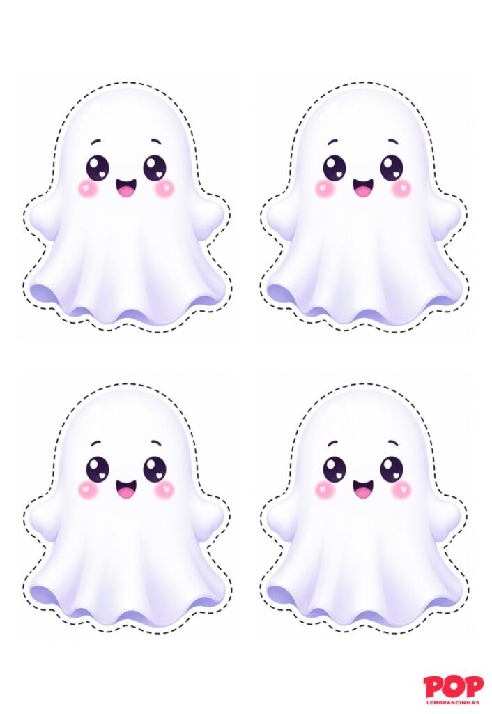 Molde de Fantasmas para Imprimir
