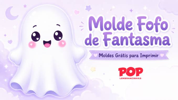 Moldes Fofos de Fantasma para Imprimir