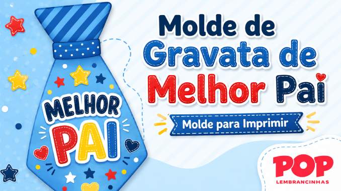 Moldes de Gravata de Melhor Pai para imprimir