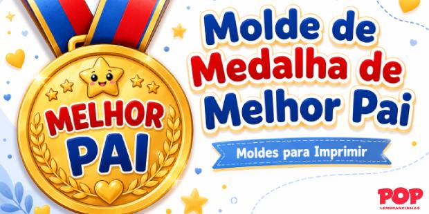 Medalha de Melhor Pai para Imprimir