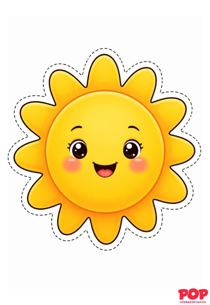 Molde de Sol para Imprimir