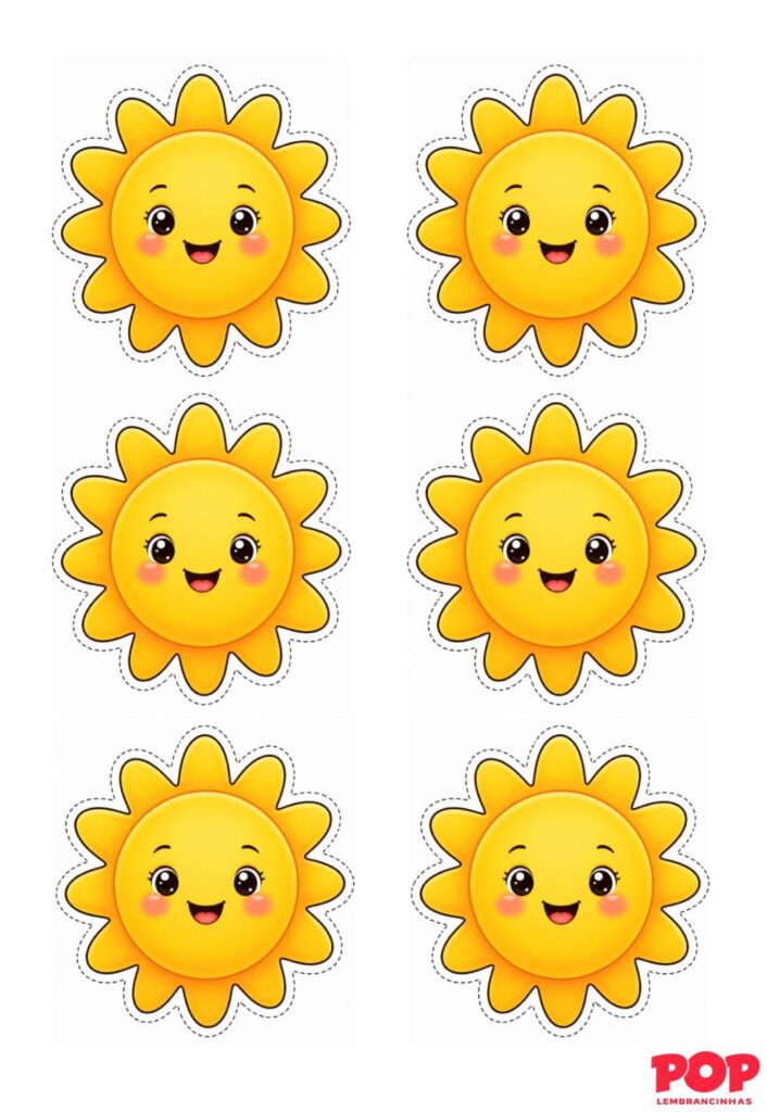Moldes de Sol para Imprimir