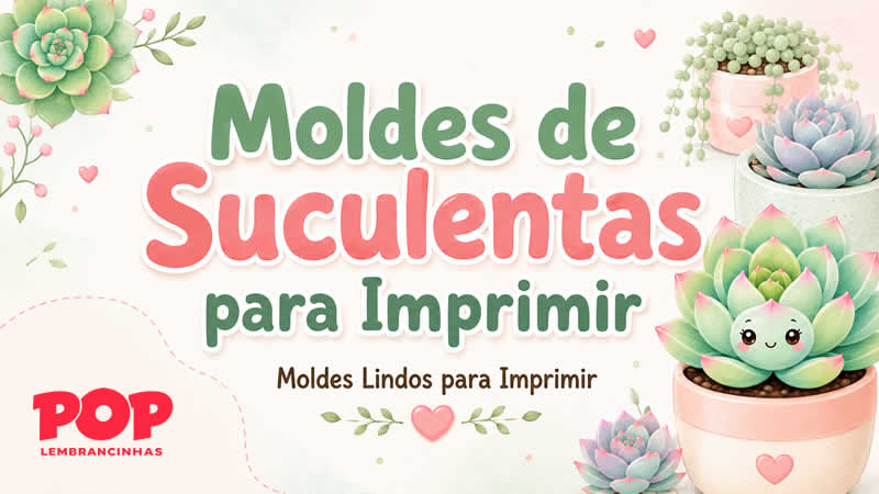 Moldes de Suculentas para Imprimir