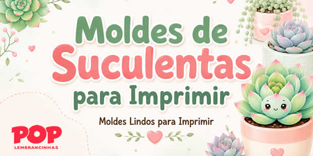 Moldes Coloridos de Suculentas