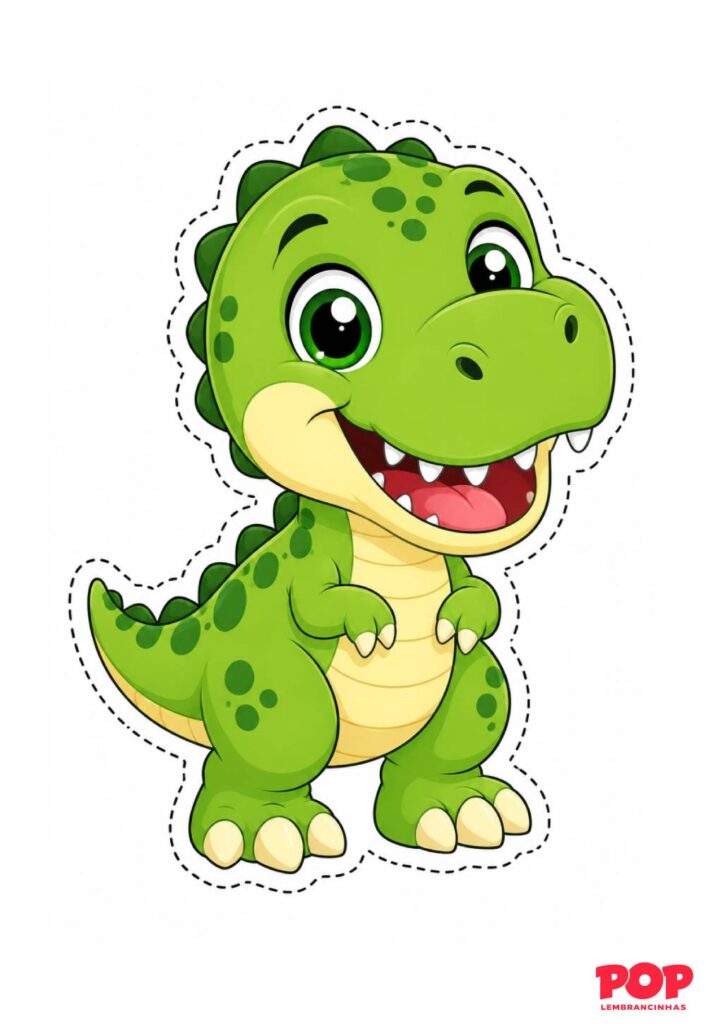 Molde de T-Rex Fofo