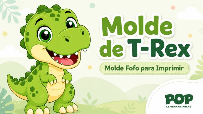 T-Rex para Imprimir - Moldes